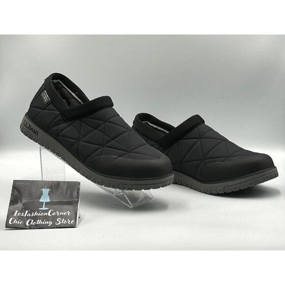 L.L. Bean Other - NWOB L.L. Bean Men's Black Gray PrimaLoft Waterproof Slip-On Shoes Sz 11 3032